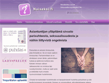 Tablet Screenshot of naiseksi.fi